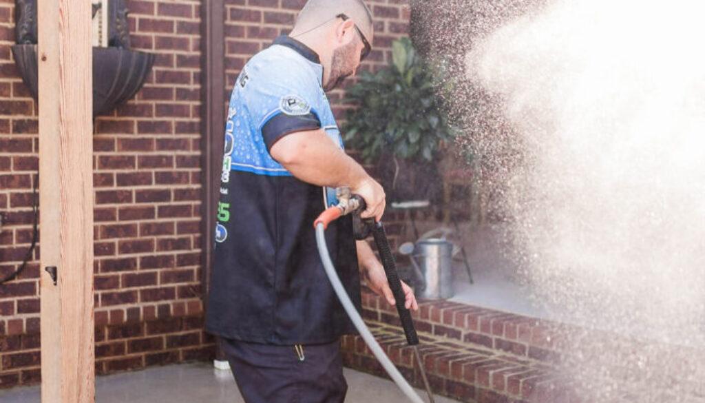 Pressure Washer in Madison, Alabama | 256 ProWash is a residential and commercial pressure washing company that travels around Madison and the surrounding areas sprucing up concrete, siding, roofs, gutters, and much more.
