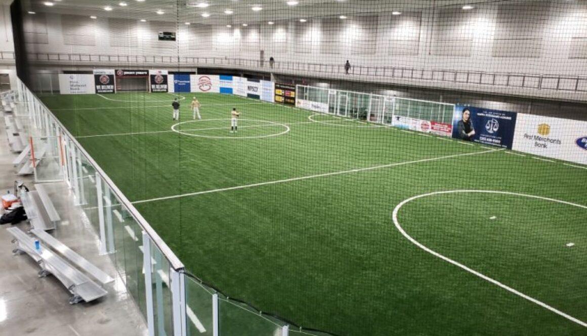 Indoor Soccer Facility in Madison, Alabama |This brand new facility will be the size of a standard hockey field (200' x 85') and feature a time keeper's box, two players' boxes, penalty boxes, a turf with nets on the side, and so much more. It will be a regulation-sized soccer field that will be able to accommodate a length list of practices and games for multiple sports. 